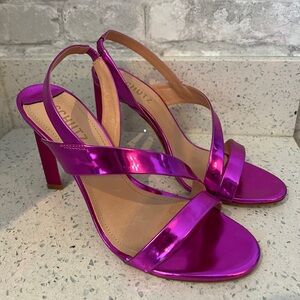 Schutz Kelly Sling Back Heels Purple